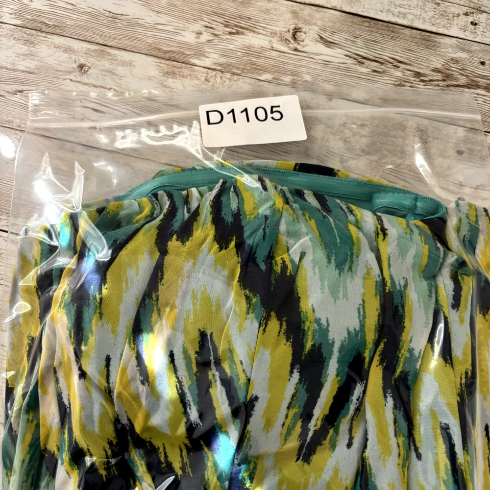 Francescas Harper Maxi Dress Medium Beachy Strapless Ruched Waist Chevron Stripe - Picture 13 of 13